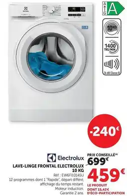 Hyper U Db - lave-linge frontal electrolux offre