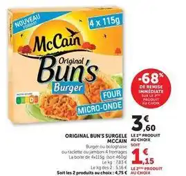 Mccain - original bun's surgele