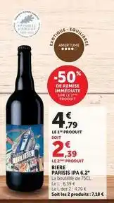 Hyper U Biere ipa 6,2° offre