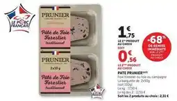 Hyper U Prunier - pate offre