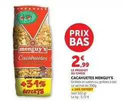 Hyper U Menguy's - cacahuetes offre
