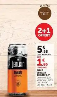 U Express Jenlain - biere offre