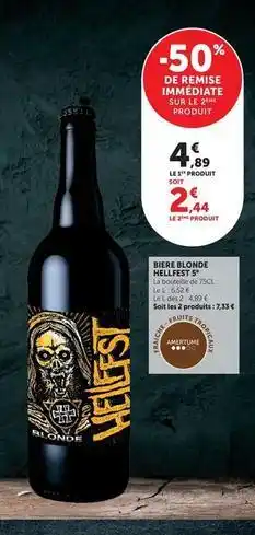 U Express Biere blonde offre