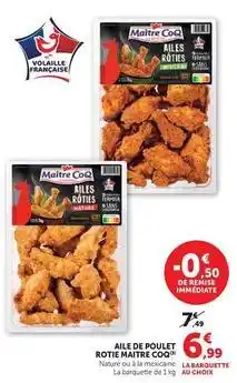 U Express Maître coq - aile de poulet rotiè offre