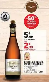 U Express St feuillien - biere blonde grand cru offre