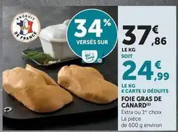 U Express U - foie gras de canard offre