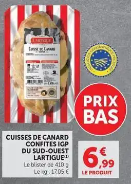 U Express Lartigue - cuisses de canard confites igp du sud-ouest offre