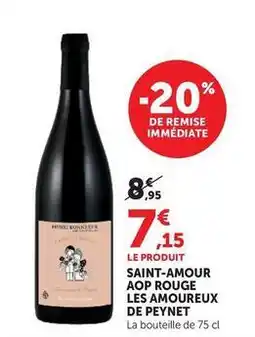 U Express Saint-amour - aop rouge les amoureux offre