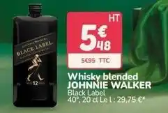 Promocash Johnnie walker - whisky blended offre