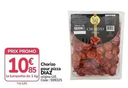 Promocash Promo - chorizo pour pizza offre