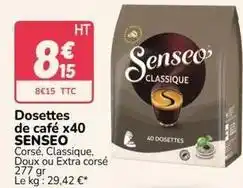 Promocash Senseo - dosettes de café x40 offre