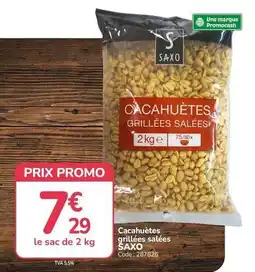 Promocash Saxo - cacahuètes grillées salées offre