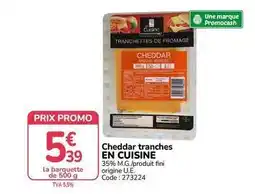 Promocash Promo - cheddar tranches offre