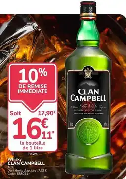 Promocash Clan campbell - whisky offre