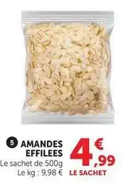 Hyper U Amandes effilees offre