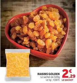 Hyper U Raisins golden offre