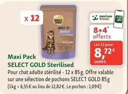 Maxi Zoo Select gold - maxi pack sterilised offre