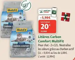 Maxi Zoo Multifit, - litières carbon comfort offre