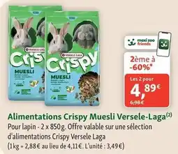 Maxi Zoo Versele laga - alimentations crispy muesli offre