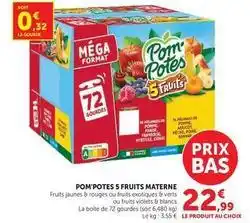 Hyper U Materne - pom'potes 5 fruits offre