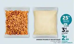 Hyper U Amande poudre et decortique offre