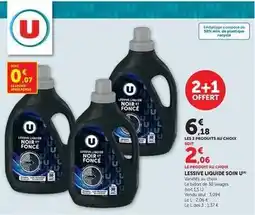 Hyper U U - lessive liquide soin offre