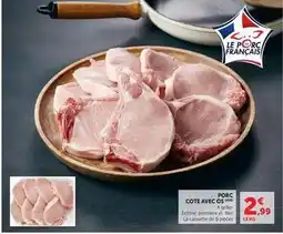 Hyper U Porc cote avec os offre