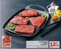 Hyper U Viande bovine steak a griller offre