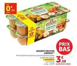 Hyper U Andros - dessert fruitier offre