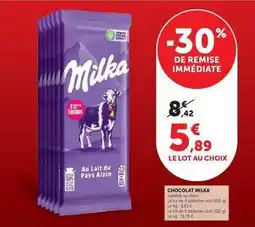 Super U Milka - chocolat offre