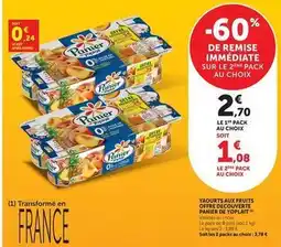 Super U Yoplait - yaourts aux fruits panier offre