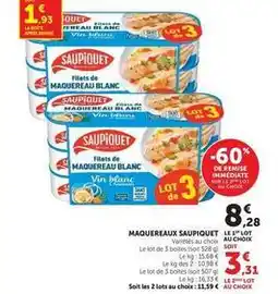 Super U Saupiquet - maquereaux offre