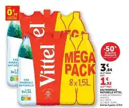 Super U Vittel - eau minerale naturelle offre