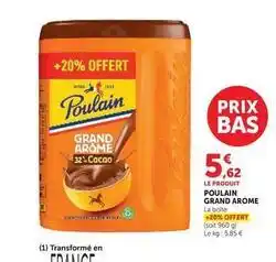Super U Poulain - grand arome offre