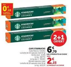 U Express Starbucks - cafe offre