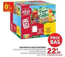 U Express Materne - pom'potes 5 fruits offre