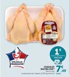 U Express Maître coq - coquelet offre