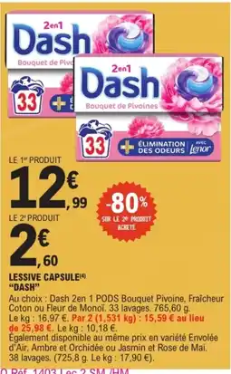E.Leclerc Dash Lessive Capsule offre