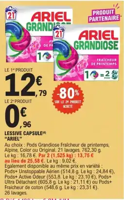 E.Leclerc ARIEL Lessive Capsule offre