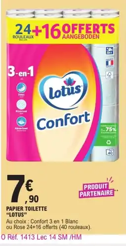 E.Leclerc Lotus Papier toilette offre