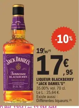 E.Leclerc Jack Daniel's Tennessee Blackberry offre