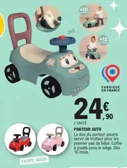 E.Leclerc Smoby Porteur auto offre