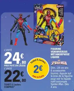E.Leclerc Venomversus Figurine Spider-Man offre