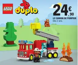 E.Leclerc LEGO duplo LE CAMION DE POMPIER offre
