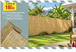 Mr Bricolage Azur'Haie Paillon en bambou offre