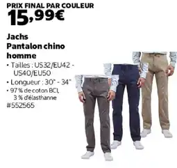 Costco Jachs Pantalon chino homme offre