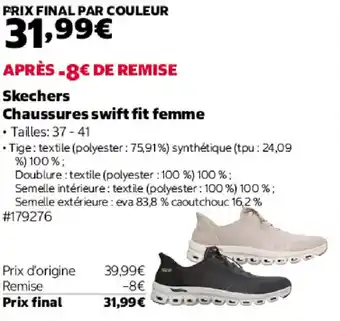 Skechers Chaussures swift fit femme