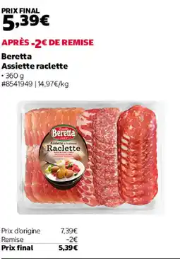 Costco Beretta Assiette raclette offre