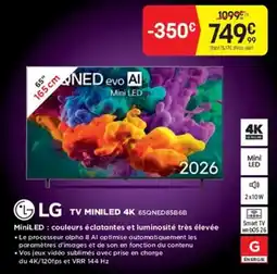 Pulsat LG TV MINILED 4K 65QNED85B6B offre