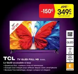 Pulsat TCL TV QLED FULL HD 50SSL offre